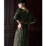 etoll エトル ジャガードクロップブラウス＆タックワイドパンツセットアップ | Fashion Letter | 詳細画像12 