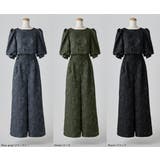 etoll エトル ジャガードクロップブラウス＆タックワイドパンツセットアップ | Fashion Letter | 詳細画像17 