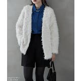 etoll エトル フェイクファーオーバーカーディガン | Fashion Letter | 詳細画像6