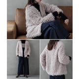 etoll エトル フェイクファーオーバーカーディガン | Fashion Letter | 詳細画像12