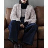 etoll エトル フェイクファーオーバーカーディガン | Fashion Letter | 詳細画像13