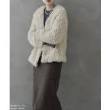 etoll エトル フェイクファーオーバーカーディガン | Fashion Letter | 詳細画像14