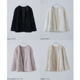 etoll エトル フェイクファーオーバーカーディガン | Fashion Letter | 詳細画像18
