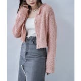 ピンク | etoll エトル 2wayテープヤーンショートカーディガン | Fashion Letter