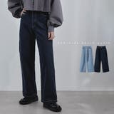 etoll エトル セミワイドデニムパンツ | Fashion Letter | 詳細画像1