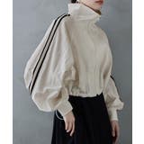 アイボリー | etoll エトル サイドラインナイロントラックジャケット | Fashion Letter