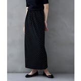 etoll エトル レトロドットクレープタイトスカート | Fashion Letter | 詳細画像3