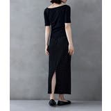 etoll エトル レトロドットクレープタイトスカート | Fashion Letter | 詳細画像4