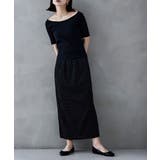 etoll エトル レトロドットクレープタイトスカート | Fashion Letter | 詳細画像12