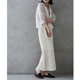 etoll エトル レトロドットクレープタイトスカート | Fashion Letter | 詳細画像14