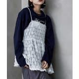 オフホワイト | etoll エトル フェザーチュールキャミビスチェ | Fashion Letter