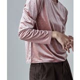 etoll エトル ラインストーンベロアトップス | Fashion Letter | 詳細画像7 