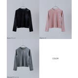 etoll エトル ラインストーンベロアトップス | Fashion Letter | 詳細画像18 