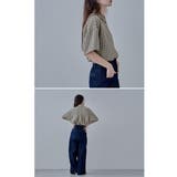 etoll エトル ハーフスリーブオーバーチェックシャツ | Fashion Letter | 詳細画像3