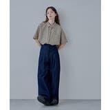 etoll エトル ハーフスリーブオーバーチェックシャツ | Fashion Letter | 詳細画像4