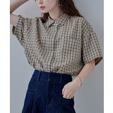etoll エトル ハーフスリーブオーバーチェックシャツ | Fashion Letter | 詳細画像5