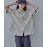 etoll エトル ハーフスリーブオーバーチェックシャツ | Fashion Letter | 詳細画像11