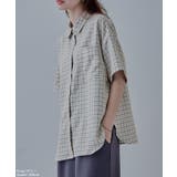 etoll エトル ハーフスリーブオーバーチェックシャツ | Fashion Letter | 詳細画像16