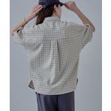 etoll エトル ハーフスリーブオーバーチェックシャツ | Fashion Letter | 詳細画像17