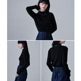 etoll エトル ボトルネックワイドリブニット | Fashion Letter | 詳細画像3 