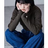 etoll エトル ボトルネックワイドリブニット | Fashion Letter | 詳細画像4 