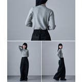 etoll エトル ボトルネックワイドリブニット | Fashion Letter | 詳細画像7 