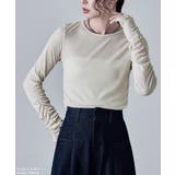 etoll エトル フラッフィーシアーシャーリングスリーブトップス | Fashion Letter | 詳細画像10 