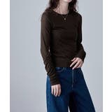 etoll エトル フラッフィーシアーシャーリングスリーブトップス | Fashion Letter | 詳細画像16 