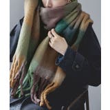 パープル | etoll エトル フリンジシャギーボリュームマフラー | Fashion Letter