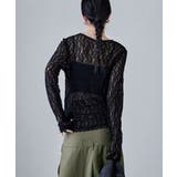 etoll エトル レースサイドタックドレープトップス | Fashion Letter | 詳細画像4 