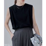 etoll エトル ショルダータックノースリーブTシャツ | Fashion Letter | 詳細画像2 
