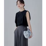 etoll エトル ショルダータックノースリーブTシャツ | Fashion Letter | 詳細画像5 