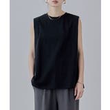 etoll エトル ショルダータックノースリーブTシャツ | Fashion Letter | 詳細画像6 