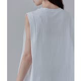 etoll エトル ショルダータックノースリーブTシャツ | Fashion Letter | 詳細画像12 