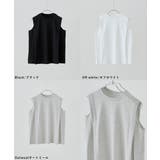 etoll エトル ショルダータックノースリーブTシャツ | Fashion Letter | 詳細画像19 
