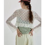 etoll エトル レースリボンボレロカーディガン | Fashion Letter | 詳細画像16 