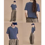 etoll エトル リンガーネックボーダーショートT | Fashion Letter | 詳細画像11 