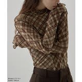 etoll エトル チェック柄シアーボトルネックトップス | Fashion Letter | 詳細画像2