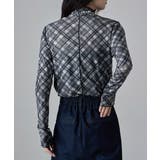 etoll エトル チェック柄シアーボトルネックトップス | Fashion Letter | 詳細画像11