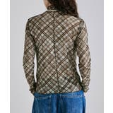 etoll エトル チェック柄シアーボトルネックトップス | Fashion Letter | 詳細画像17