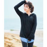 ブラック | 羽織るだけで気軽にUV対策? ラッシュガード レディース | Fashion Letter