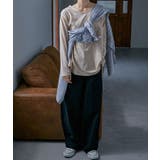 タックヘムコットンVネックカットソー レディース トップス | Fashion Letter | 詳細画像10 