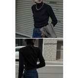 etoll エトル タートルネックリブニット | Fashion Letter | 詳細画像4 