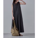 チャコール | etoll エトル ふくれジャガードマキシワンピース | Fashion Letter