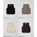 etoll エトル ライトボアジップベスト | Fashion Letter | 詳細画像19 