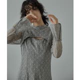 グレー | niana ニアナ バックオープンジオメトリックドレス | Fashion Letter