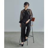 ブラック | niana ニアナ ボウタイボレロ付きオールインワンパンツドレス | Fashion Letter