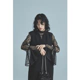ブラック | niana ニアナ ベルスリーブスリットドレス | Fashion Letter