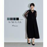 niana ニアナ メローレースAラインロングドレス | Fashion Letter | 詳細画像1 