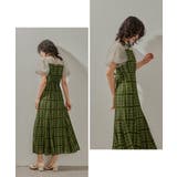 niana ニアナ チェック柄マーメイドワンピースドレス | Fashion Letter | 詳細画像8